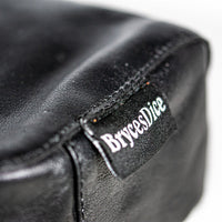 "Traveler" Leather Dice Bag / Purse (Black)