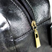 "Traveler" Leather Dice Bag / Purse (Black)