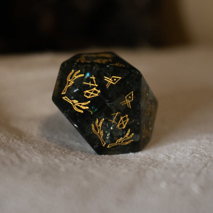 Wendigo Shattered Glass Dice Set – 7-Piece Polyhedral RPG Dice