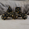 Legends of Valhalla - Matte Black and Gold Hollow Metal Dice Set