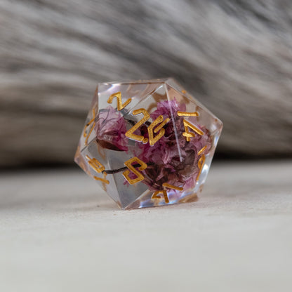 Wither and Bloom Sharp-Edged Resin Dice Set