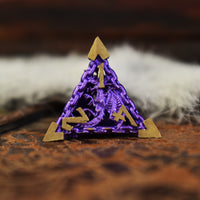 Dragon's Lair Hollow Metal Dice Set - Purple