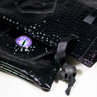 Dragon Scale Dice Bag 6x4 Inch w/Dragon Eye (red color eye)