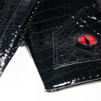 Dragon Scale Dice Bag 6x4 Inch w/Dragon Eye (red color eye)