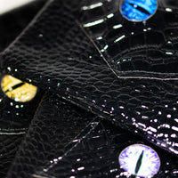 Dragon Scale Dice Bag 6x4 Inch w/Dragon Eye (red color eye)