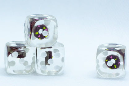 Chocolate Donut Pipped d6 16mm (Custom Dice) *Sold per die