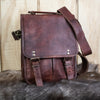 Ultimate Campaign Leather Book Bag - Brown