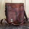 Ultimate Campaign Leather Book Bag - Brown