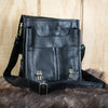 Ultimate Campaign Leather Book Bag - Black