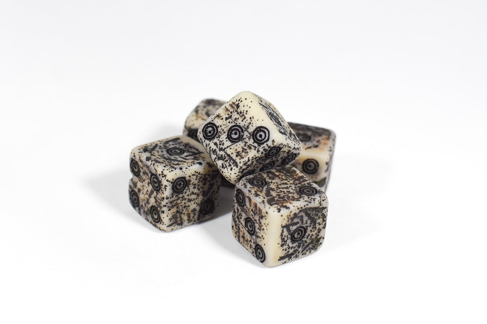 Ancient Dice w/ Worn Texture 16mm