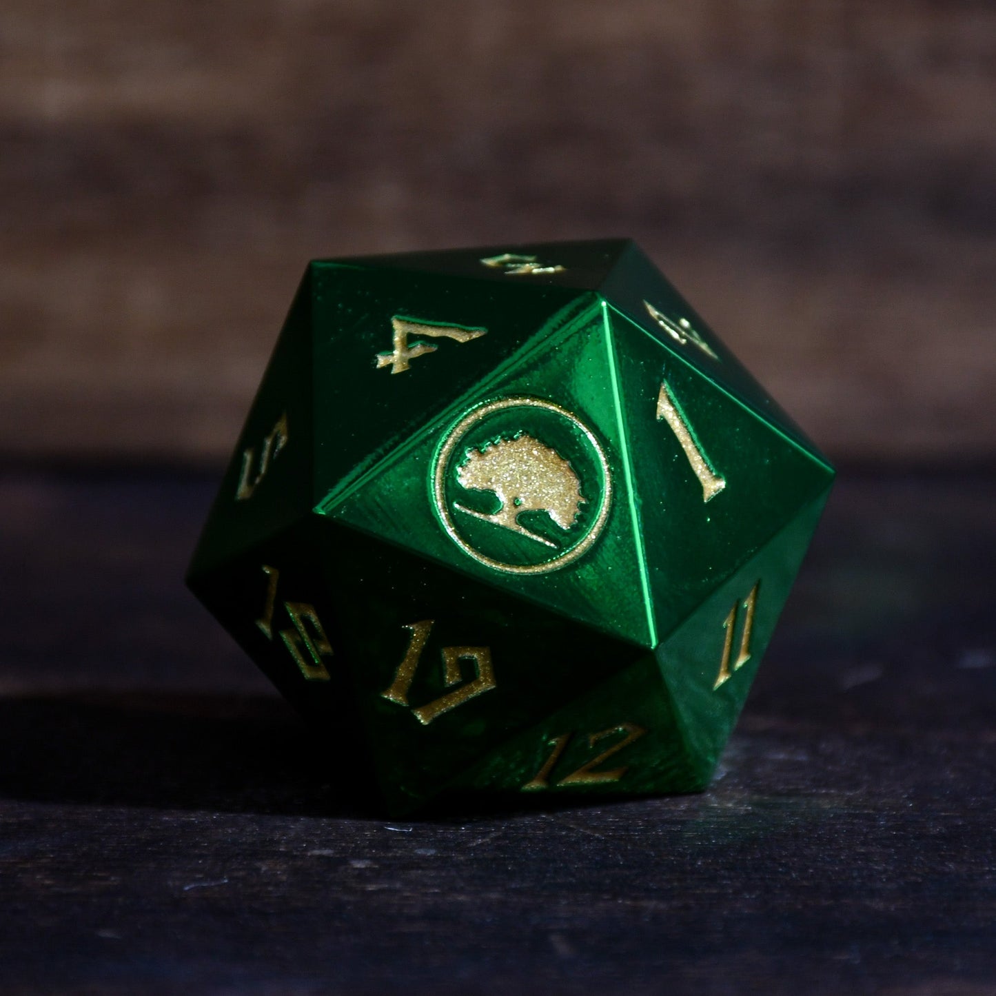 Forest Mana Spindown Metal D20