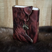 Natural Edge Crunched Cowhide Leather Journal