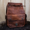 "The Cottage" Leather Mini Backpack - Brown