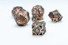 Rustic Copper Deadly Arrow Dice | 7-Dice RPG Set High Visibility