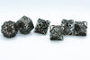 Iron Grey Deadly Arrow Dice | 7-Dice RPG Set High Visibility
