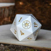 Plains Mana Spindown Metal D20