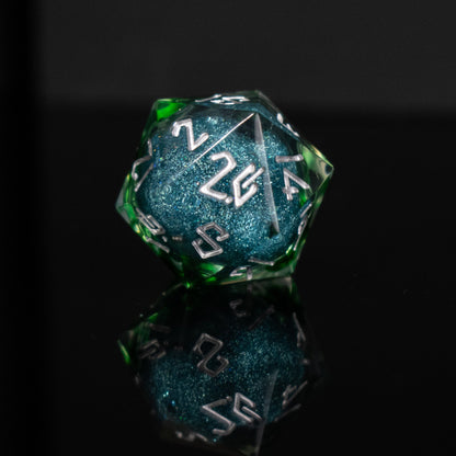Sea Siren Liquid Core Dice Set – 7-Piece Polyhedral RPG Dice