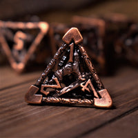 Legends of Valhalla - Bronze Hollow Metal Dice Set