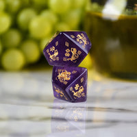 Greek Amethyst Stone Dice Set - Dice Around the World Collection