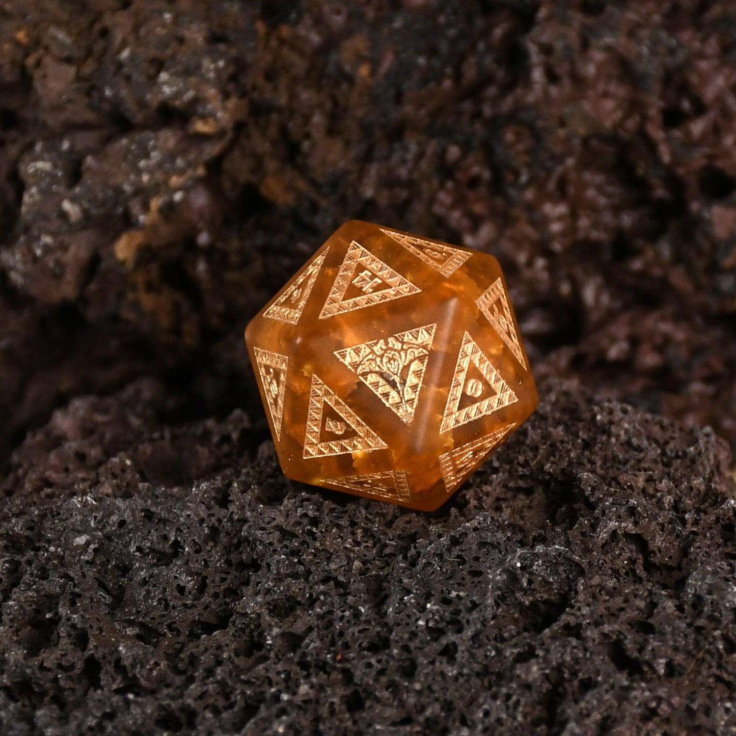 Polynesian Lava Glass Dice Set - Dice Around the World