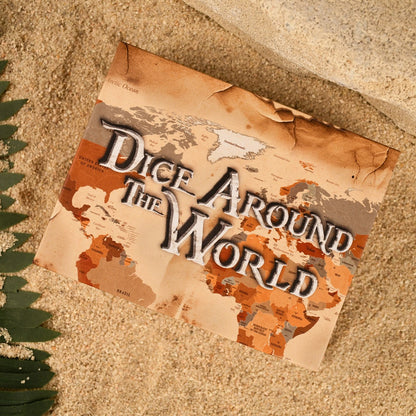 Aztec Silver Sheen Obsidian Stone Dice Set - Dice Around the World Collection