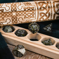 Celtic Dragon Blood Jasper Stone Dice Set – Dice Around the World Collection