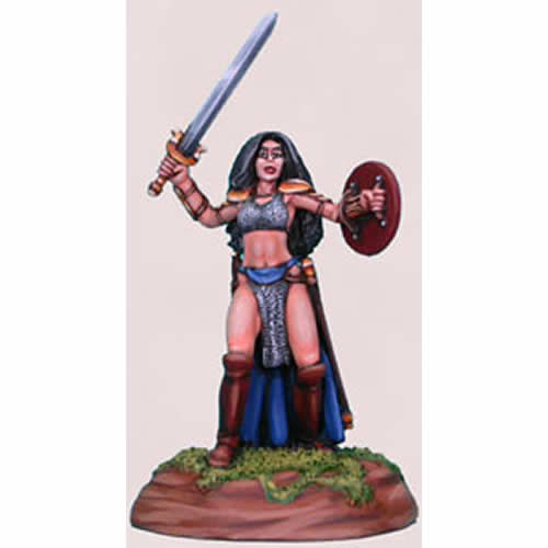 DSM1116 Chick In Chainmail No. 3 Female Fighter Miniature