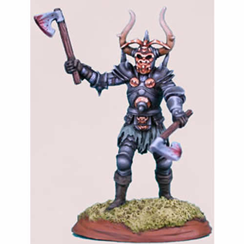 DSM1120 Male Evil Knight with Axes Miniature Elmore Masterwork