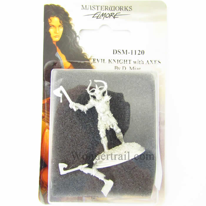 DSM1120 Male Evil Knight with Axes Miniature Elmore Masterwork