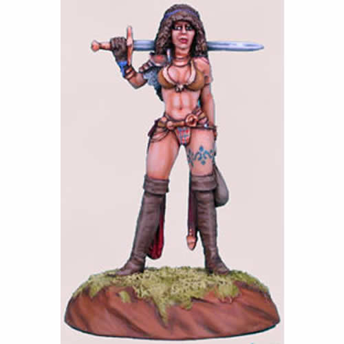 DSM1124 Female Fighter Journey to the Gathering Miniature Elmore Masterwork