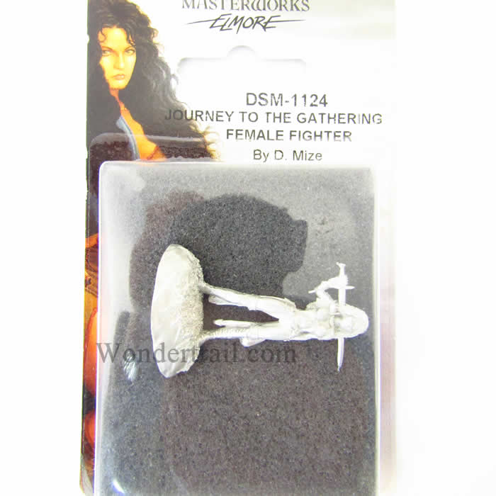 DSM1124 Female Fighter Journey to the Gathering Miniature Elmore Masterwork