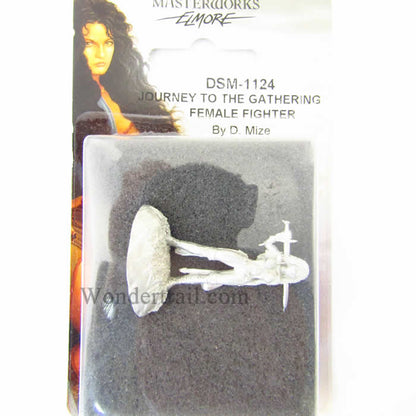 DSM1124 Female Fighter Journey to the Gathering Miniature Elmore Masterwork