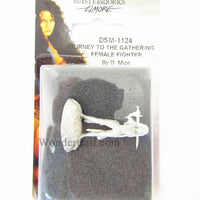 DSM1124 Female Fighter Journey to the Gathering Miniature Elmore Masterwork
