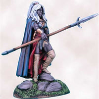 DSM1129 Female Dark Elf with Pike Miniature Elmore Masterwork