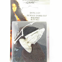 DSM1129 Female Dark Elf with Pike Miniature Elmore Masterwork