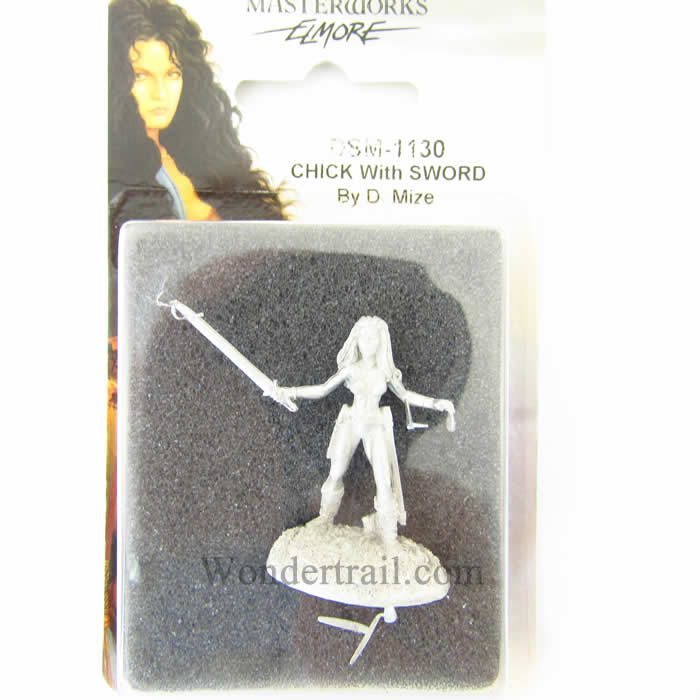 DSM1130 Chick with Sword Miniature Elmore Masterwork Dark Sword