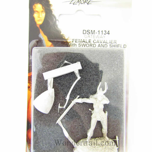 Female Cavalier with Sword and Sheild Miniature