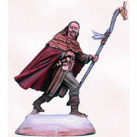 Male Wizard With Staff Mountain Conflict Miniature