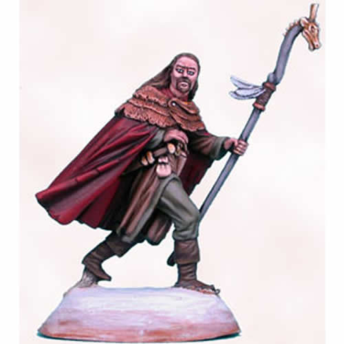 Male Wizard With Staff Mountain Conflict Miniature