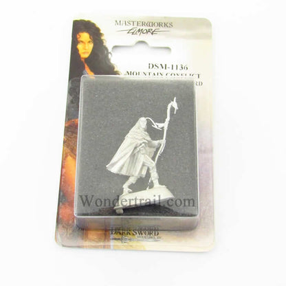 Male Wizard With Staff Mountain Conflict Miniature