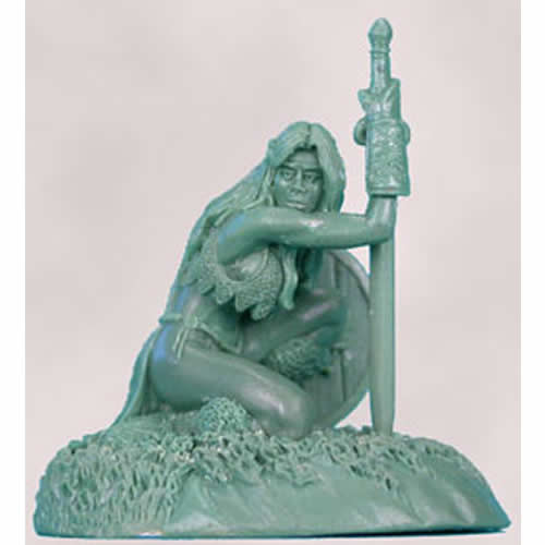 Female Fighter Waiting For Shadamerh Miniature