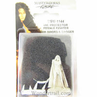 Female Fighter with Long Sword and Dagger The Protector Miniature