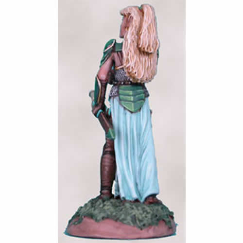 Female Elven Fighter with Long Sword Miniature