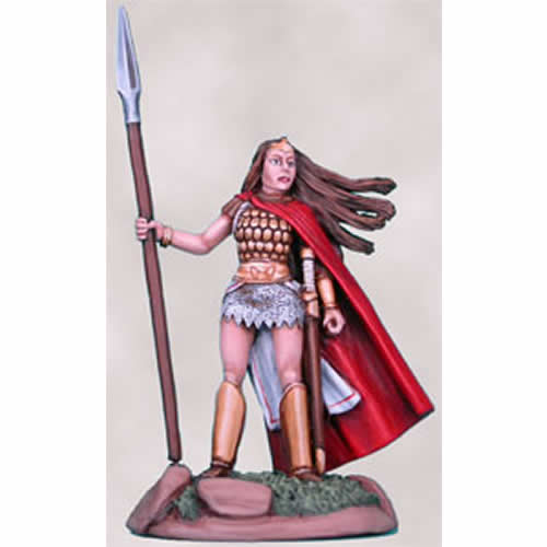 Noble Female Warrior With Spear Dangerous Journey Miniature