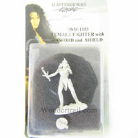 Female Fighter with Sword and Shield Miniature Elmore Masterwork