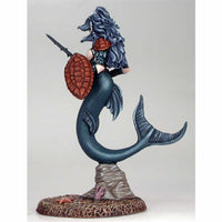 Mermaid Warrior with Turtle Shell Shield Miniature