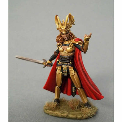 Cocky Female Knight with Sword Miniature Elmore Masterwork