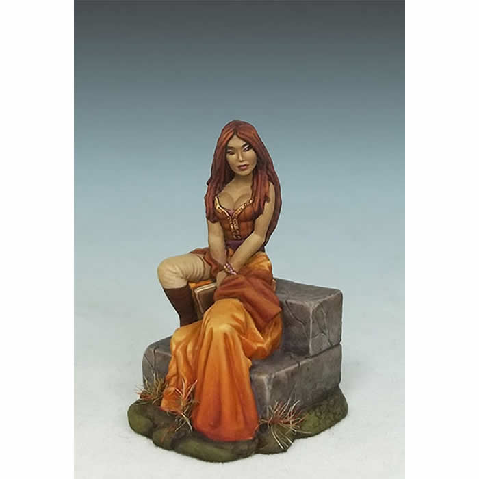 DSM1187 Female Mage On Stairs Miniature Elmore Masterworks