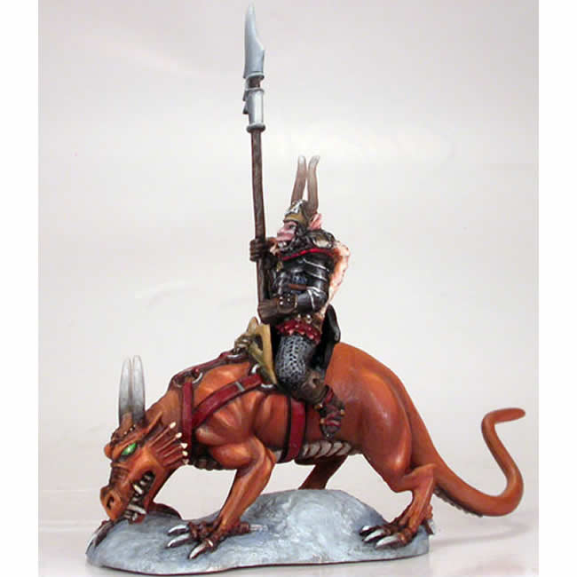 DSM1222 Chaos Warrior on Lizard Mount Miniature Elmore Masterwork