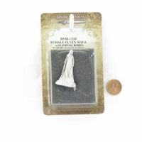 DSM1233 Female Elven Mage with Flowing Robes Miniature Figurine Elmore Masterworks